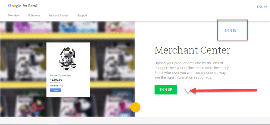 Gogle Merchant Center login | WooCommerce Google Shopping